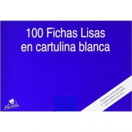 Mariola Pack De 100 Fichas Lisas Nº1 Para Fichero - Medidas 95x65mm - Co...