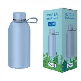 Dohe Botella Reutilizable 350ml - Acero Inoxidable De Doble Pared - Libr...