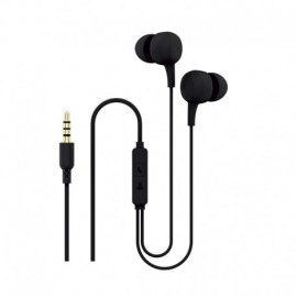 Ksix Auriculares Con Cable Y Microfono - Color Negro